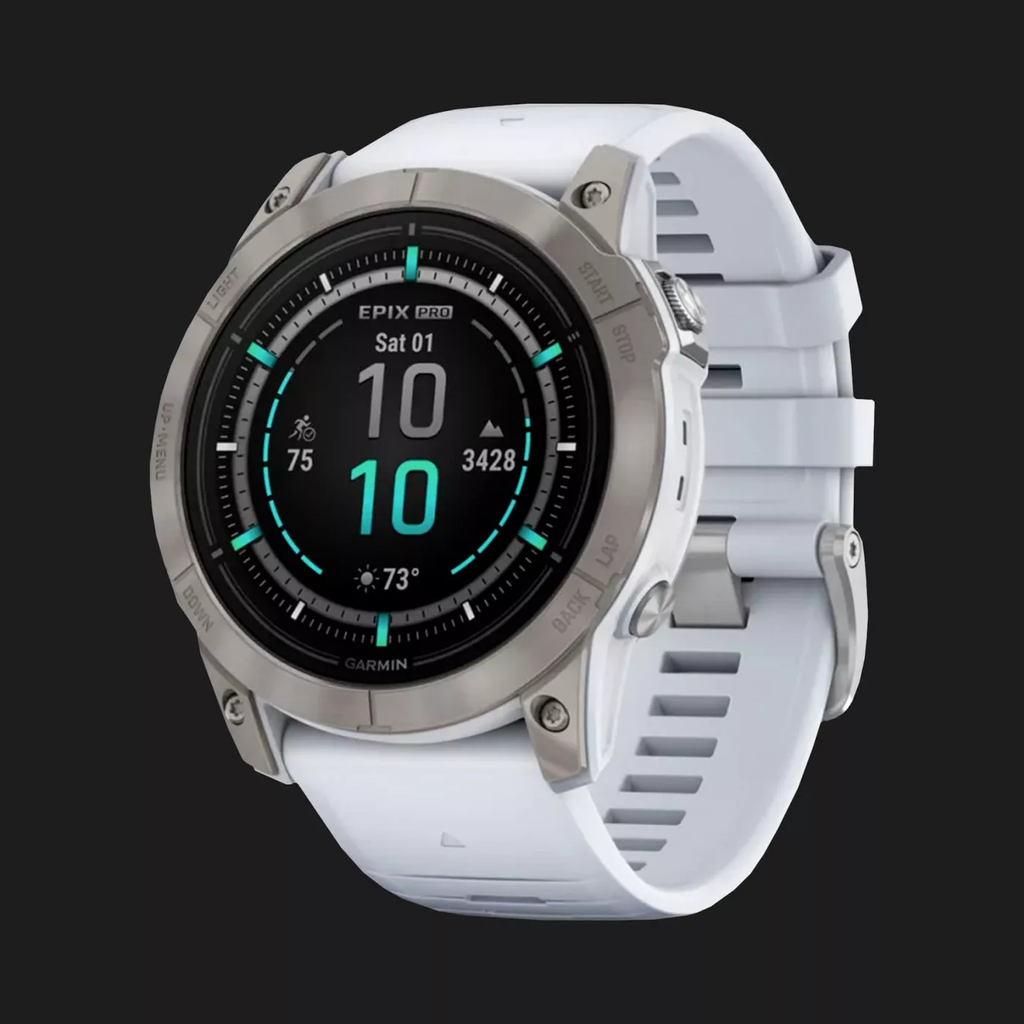 Garmin Epix Pro (Gen 2) Sapphire 51mm Titanium with Whitestone Band