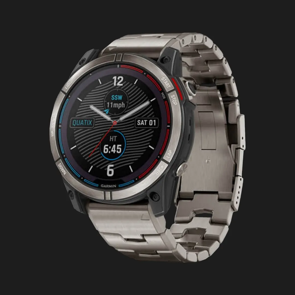 Garmin Quatix 7X Sapphire Solar Marine GPS Smartwatch with Vented Titanium Band